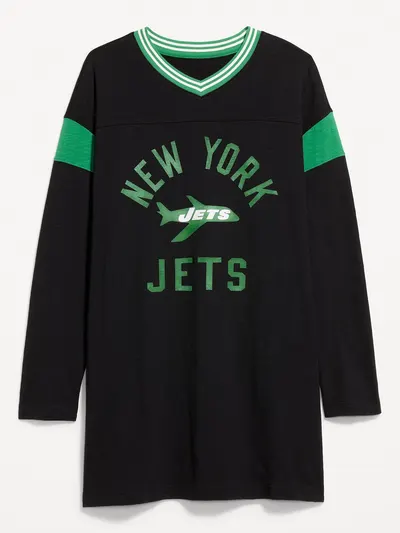 New York Jets Oversized Mini Football Dress for Women - New York Jets
