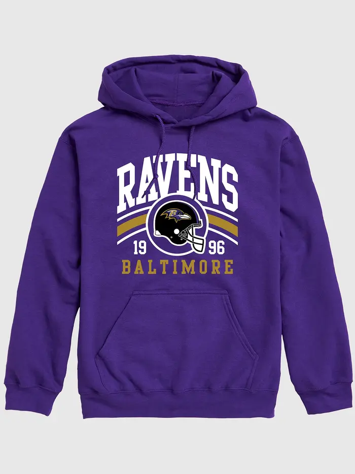 NFL Classic Stripe Pullover Hoodie - Ravens