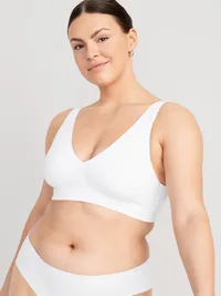 No-Show Bralette - White Lilies — view 5