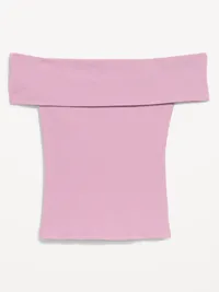 Off-The-Shoulder Fitted Top - Rose Dawn — view 4
