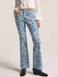 Old Navy x Anna Sui Slim Boot Cut Jeans - Floral Pattern — view 2