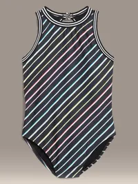Old Navy x Christopher John Rogers Halter Swimsuit - Multi Stripe — view 4