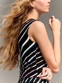 Old Navy x Christopher John Rogers One-Shoulder Maxi Dress - Rainbow — view 5