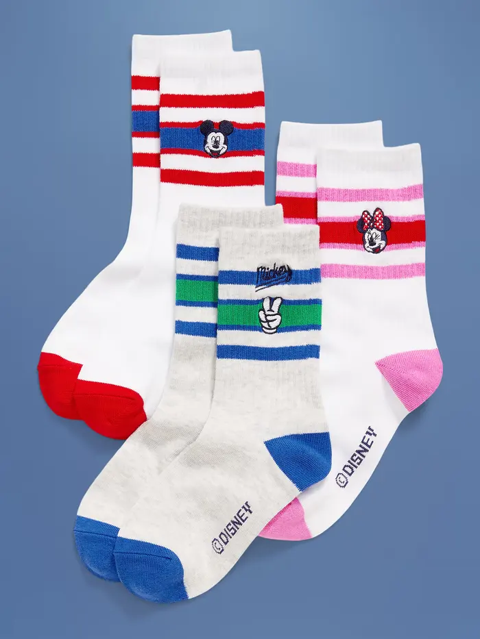Old Navy x Disney© Crew Socks 3-Pack for Kids - Multi Pack