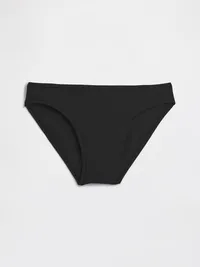 Organic Stretch Cotton Bikini - True black — view 4