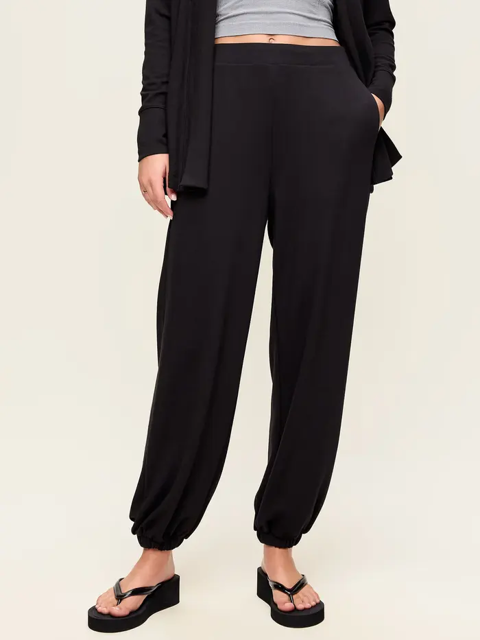 Oversized Bounce Lite Bubble Joggers - Black Jack