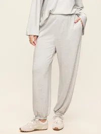 Oversized Bounce Lite Bubble Joggers - Light Gray Heather — view 5