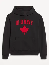 Oversized Canada Logo Pullover Hoodie - Black Jack — view 4