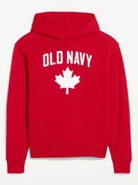 Oversized Canada Logo Pullover Hoodie - Robbie Red — view 4