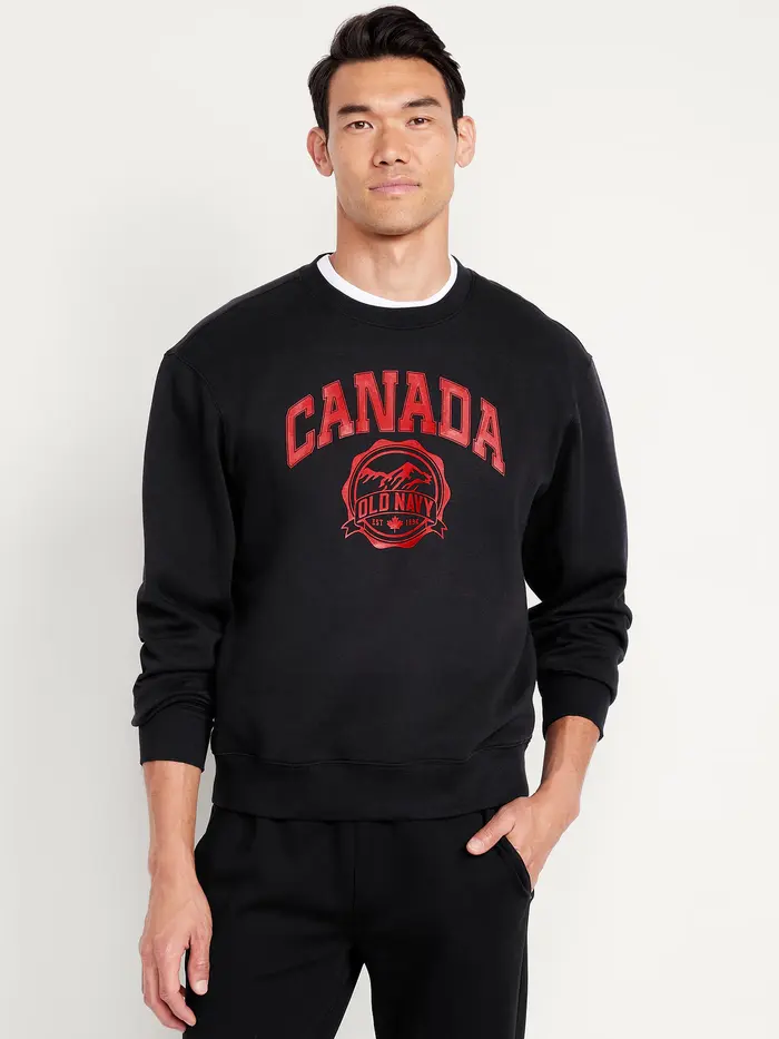 Oversized Canada Logo Sweatshirt - Black Jack