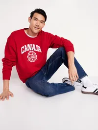 Oversized Canada Logo Sweatshirt - Robbie Red — view 3