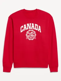 Oversized Canada Logo Sweatshirt - Robbie Red — view 4