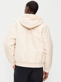 Oversized Canvas Hoodie - Howlite — view 2
