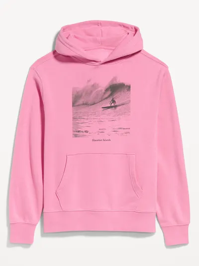 Oversized Essential Popover Hoodie - Hydrangea Pink
