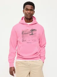 Oversized Essential Popover Hoodie - Hydrangea Pink — view 3