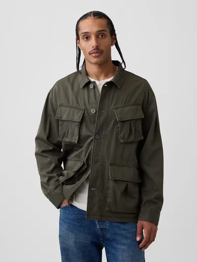 Oversized Field Jacket - Surplus green