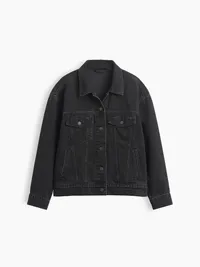 Oversized Icon Denim Jacket - Black wash — view 5