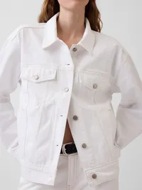 Oversized Icon Denim Jacket - Fresh white — view 4