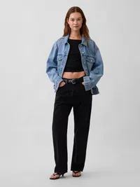 Oversized Icon Denim Jacket - Light wash — view 2