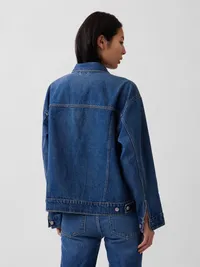 Oversized Icon Denim Jacket - Medium wash — view 3
