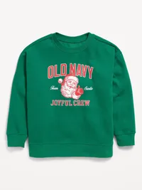 Oversized Logo Graphic Crew-Neck Sweatshirt for Boys - Java Fern — view 2