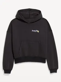 Oversized Pullover Graphic Hoodie Sweatshirt - Black Jack — view 4
