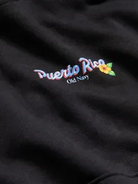 Oversized Pullover Graphic Hoodie Sweatshirt - Black Jack — view 5