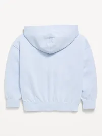 Oversized Pullover Hoodie for Girls - Light Blue — view 3