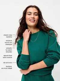Oversized Raglan Sweatshirt - Golden Straw — view 5