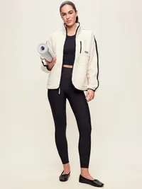Oversized Sherpa Full-Zip Jacket - Howlite — view 3