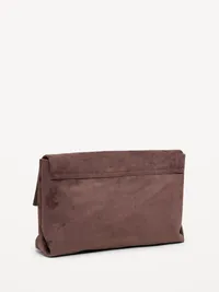 Oversized Slouchy Clutch - Black Coffee — view 3
