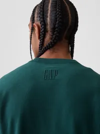 Oversized Terry Sweatshirt - Deep hunter green — view 4