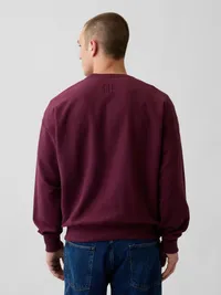 Oversized Terry Sweatshirt - Tuscan red — view 3