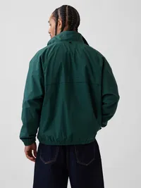 Oversized Track Jacket - Deep hunter green — view 3
