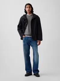 Oversized Utility Jacket - Black — view 2