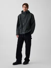 Oversized Utility Jacket - Tweed green — view 2