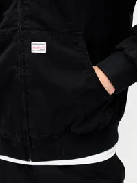Oversized Zip Canvas Hoodie - Black Jack — view 5