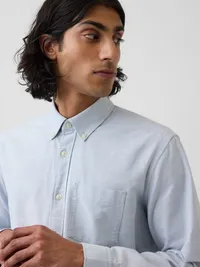 Oxford Button-Down Shirt - Light blue — view 4