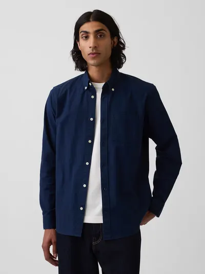 Oxford Button-Down Shirt - Navy