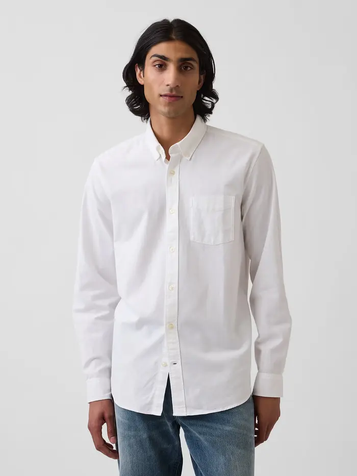 Oxford Button-Down Shirt - White
