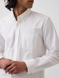 Oxford Button-Down Shirt - White — view 4