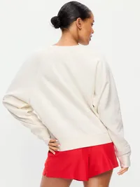 Peanuts™ Oversized Raglan Sweatshirt - Sea Salt — view 2
