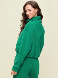 Performance Fleece Funnel Neck Pullover - Java Fern — view 2