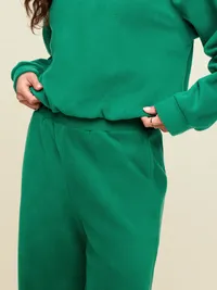 Performance Fleece Funnel Neck Pullover - Java Fern — view 4