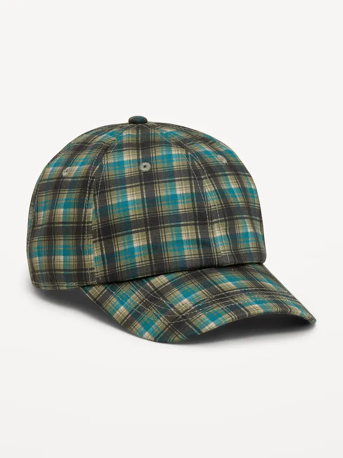 Plaid Baseball Hat for Men - Speed Plaid