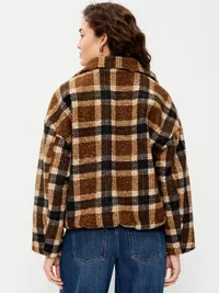 Plaid Jacket - Brown Plaid — view 2