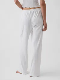 Pointelle PJ Pants - Fresh white — view 4