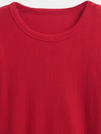 Pointelle PJ Top - Modern red — view 4