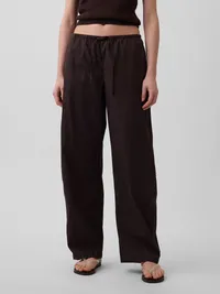 Poplin Easy Barrel Pants - Terra brown — view 2