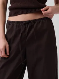 Poplin Easy Barrel Pants - Terra brown — view 5
